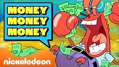 Every Time Mr. Krabs Says "MONEY!" For 45 Minutes! 💸 SpongeBob | Nicktoons