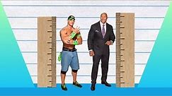 How Much Taller? - John Cena vs Dwayne "The Rock" Johnson!