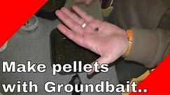 How to make home made pellets using groundbait