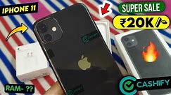 Unboxing iphone 11 128gb ₹20000🔥| Second hand iphone | Cashify Supersale | refurbished iPhone