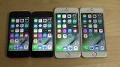 iPhone 6S vs. iPhone 6 vs. iPhone 5S vs. iPhone 5 - iOS 10 B