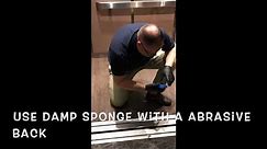 How to clean the elevator tracks