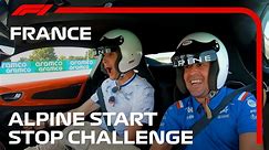 Alpine's Fernando Alonso and Esteban Ocon Cause Chaos In The Start-Stop Challenge!