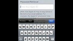 How to "RETRIEVE or RESET" your password from apple id