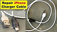 {667} How To Repair iPhone Charging Cable At Home, Charger Cable Repair