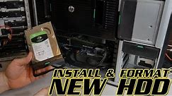 HOW TO INSTALL AND FORMAT A NEW HARD DRIVE (WINDOWS)