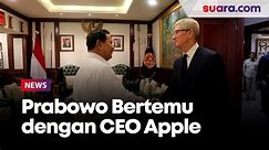 Pertemuan Prabowo Dengan CEO Apple Tim Cook di Kantor Kemhan