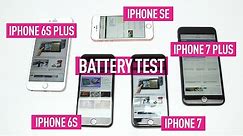 iPhone 7 vs 7 Plus vs SE vs 6S vs 6S Plus: Battery test