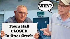 CORRUPT MAYOR REFUSES TO OPEN TOWN HALL