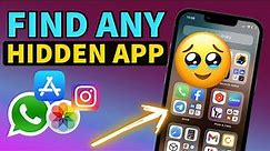 How to find HIDDEN Apps on ANY iPhone I How to Search Hidden Apps in iPhone I iPhone Apps