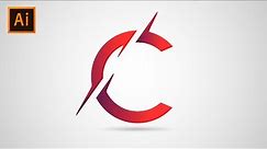 C Letter Logo Design in illustrator