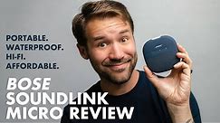 BEST Portable Bluetooth Speaker for $100? BOSE SoundLink Micro Review!