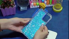 COTDINFOR Case for iPhone 15 Plus Case Glitter Liquid Cute Clear Phone Case Floating Quicksand Shockproof Protective Bumper Soft TPU Case for iPhone 15 Plus 6.7 inch Love Pink YB