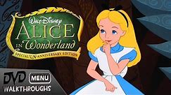 Alice in Wonderland (1951, 2010) DvD Menu Walkthrough