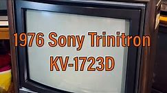 1976 Sony Trinitron KV-1723D