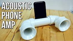 PVC Acoustic Phone Amplifier - Easy DIY Project & Gift Idea!
