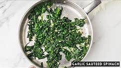 Garlic Sauteed Spinach! You will not cook spinach any other way after using this recipe.