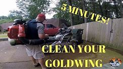 Clean MY Honda Goldwing Motorcycle in 5 Minutes
