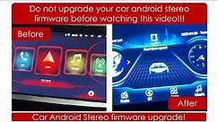 upgrade software or firmware of universal or Chinese android car stereo or head unit
