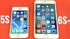 iPhone 5S vs iPhone 6S Plus (iOS 10.0.2)