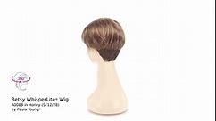 Paula Young Betsy WhisperLite Wig Chic Pixie Wig with Asymmetrical Fringe and Razored Layers/Multi-Tonal Shades of Blonde, Silver, Brown and Red