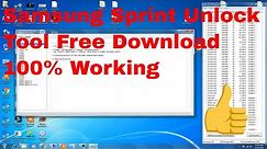 Samsung Sprint Unlock Tool Free | Samsung Sprint Phone Unlock Without Box | Samsung Sprint Unlock