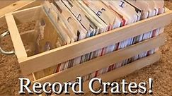 Homemade DIY 45rpm 7” Vinyl Record Storage / Crate / Holder