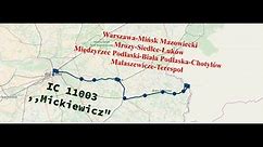 Warszawa Wschodnia-Terespol I IC 11003 ,,Mickiewicz" I EP08-009 I 8.10.2022