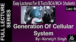 Cellular Telephone System | Wireless Communication | BTech | Lect 5