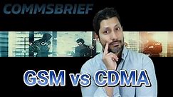GSM vs CDMA: Difference between GSM, IS 95 and CDMA2000