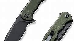 CIVIVI Mini Praxis Folding Pocket Knife, 2.98" D2 Steel Blade G10 Handle Small EDC Knife with Pocket Clip for Men Women, Sharp Camping Survival Hiking Knives C18026C-1