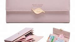 14.51US $ |Retro Long Wallets for Women Frosted Texture Female Purse Luxury Leaf Design Lady Coin Pocket Credit Card Holder Money Purses| |   - AliExpress