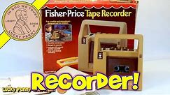 Fisher-Price Vintage Toy Tape Recorder Cassette Deck Player No.826, 1981