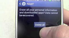 How to Factory Reset the Samsung Galaxy S4
