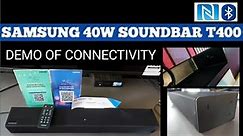 SAMSUNG SOUND-BAR T400, FULL DETAILS OF PRODUCT WITH DEMO 2020 | #SAMSUNG