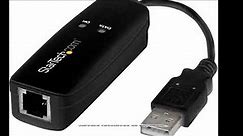 User Review: StarTech.com USB 2.0 Fax Modem - 56K External Hardware Dial Up V.92 Modem/ Dongle/...
