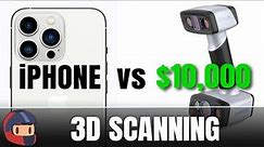 iPhone 3D Scanning vs Professional 3D Scanner