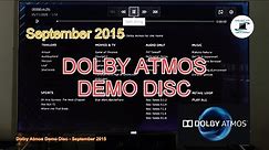 What's inside the Dolby Atmos Demo Disc - Sep 2015.