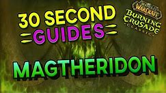 Magtheridon - 30 Second Guides - Magtheridon's Lair - READ DESCRIPTION