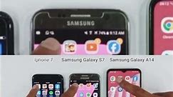 Iphone 7 Vs Samsung Galaxy S7 Vs Samsung Galaxy A14 Speed Test #shortvideo #shorts
