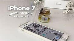 Customizing my iPhone 7 white | iOS 15aesthetic home screen | 2022