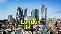 London, United Kingdom, 4K Drone Footage