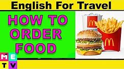How to Order Food in English