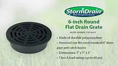 StormDrain FSD-064-R 6-Inch Round Flat Drain Grate