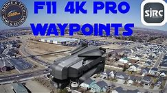 SJRC F11 4K Pro Waypoint POI Orbit and Follow Me Flight Test