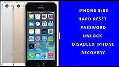 iPhone 5/5s Hard Reset & Password Unlock Guide | Disabled iPhone Recovery