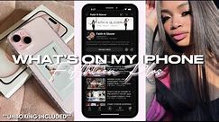NEW PINK IPHONE 15 PLUS UNBOXING + SET UP *iOS 17* what’s on my iPhone | faithnglover