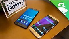 Samsung Galaxy Note7 vs Samsung Galaxy S7 Edge - First Look