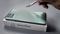 Samsung M33 5G Unboxing & Camera Test | Green Colour | Retail Unit