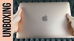 New 13-inch MacBook Air with Touch ID - Gold - Unboxing | 8th-generation